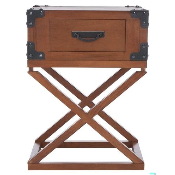 Safavieh Dunstan Accent Table- Autumn Leaf - 25.5 x 15 x 19 in. AMH5720D - main